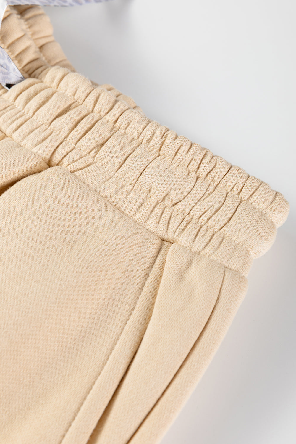 Black Fleece Lined Leopard Drawstring Elastic Waist Solid Pants