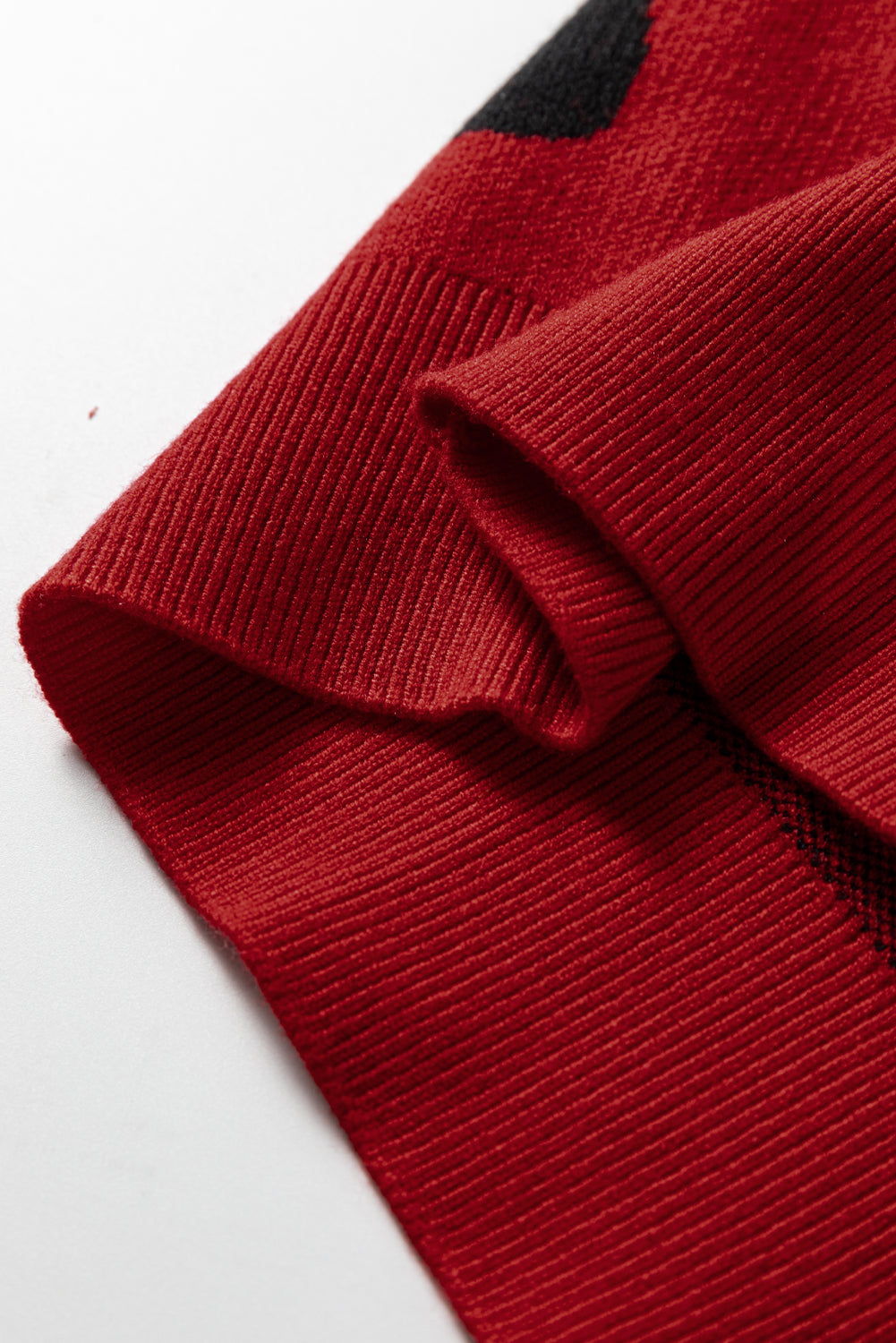 Blackish Green Pearl Embellished Bow Pattern Loose Sweater 3 colors