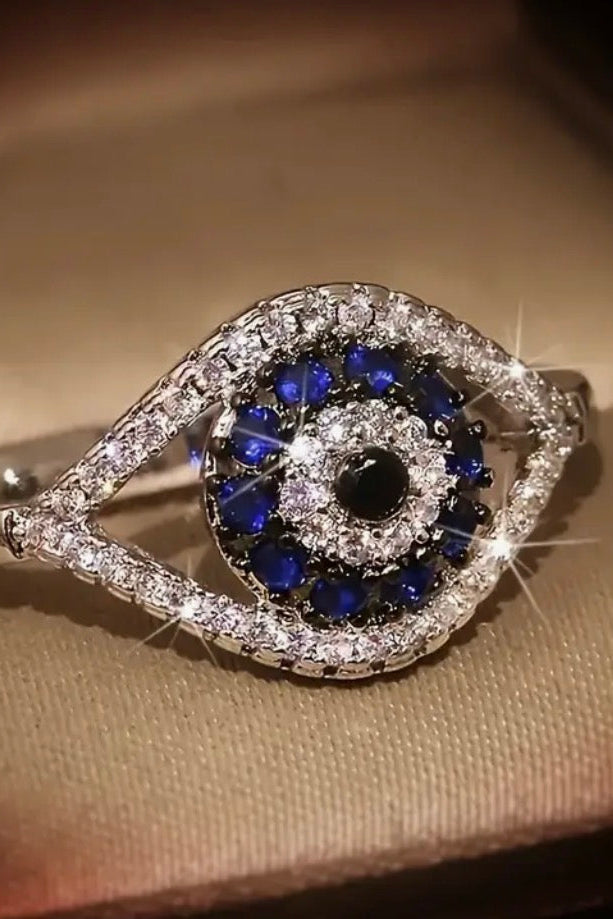 Evil Eye Rhinestone Ring
