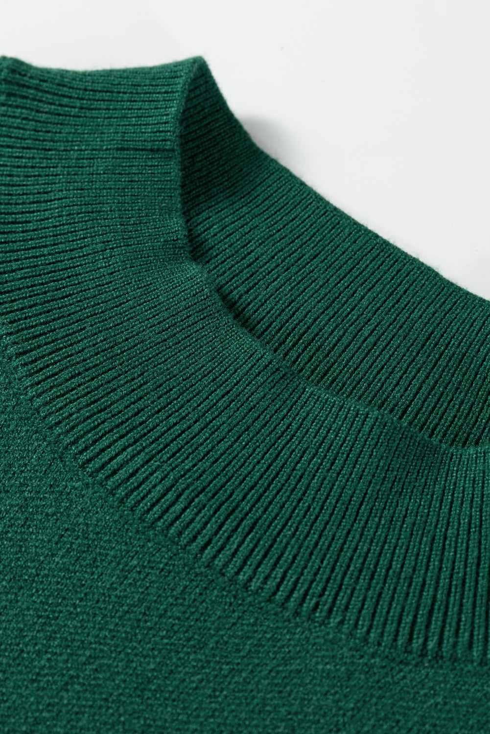 Blackish Green Pearl Embellished Bow Pattern Loose Sweater 3 colors