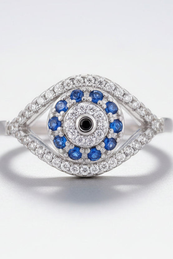 Evil Eye Rhinestone Ring