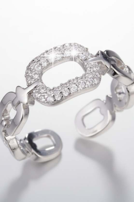 Elegant Chain Buckle Ring 2 Colors