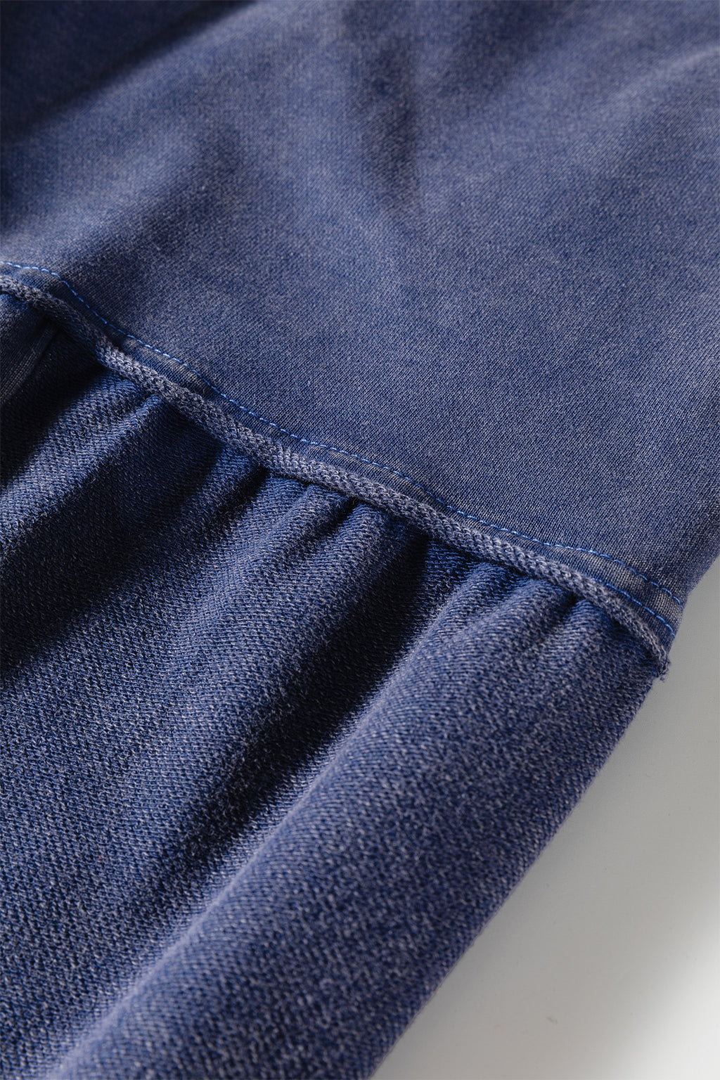 Black Mineral Wash Tiered Wide Leg Patchwork Drawstring Pants 3 colors