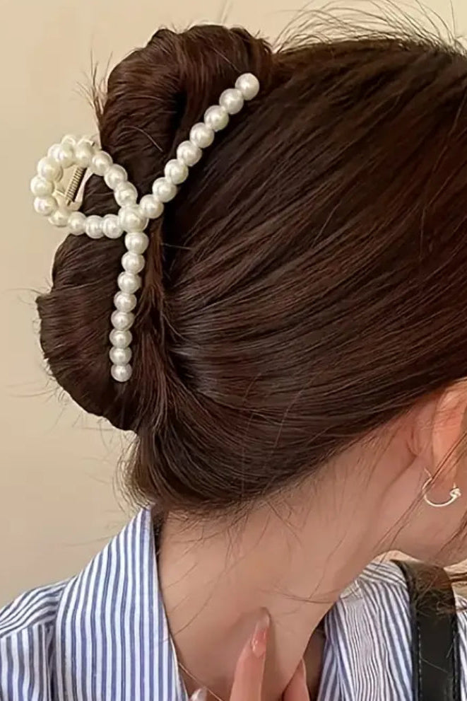 Faux Pearl Hair Clip
