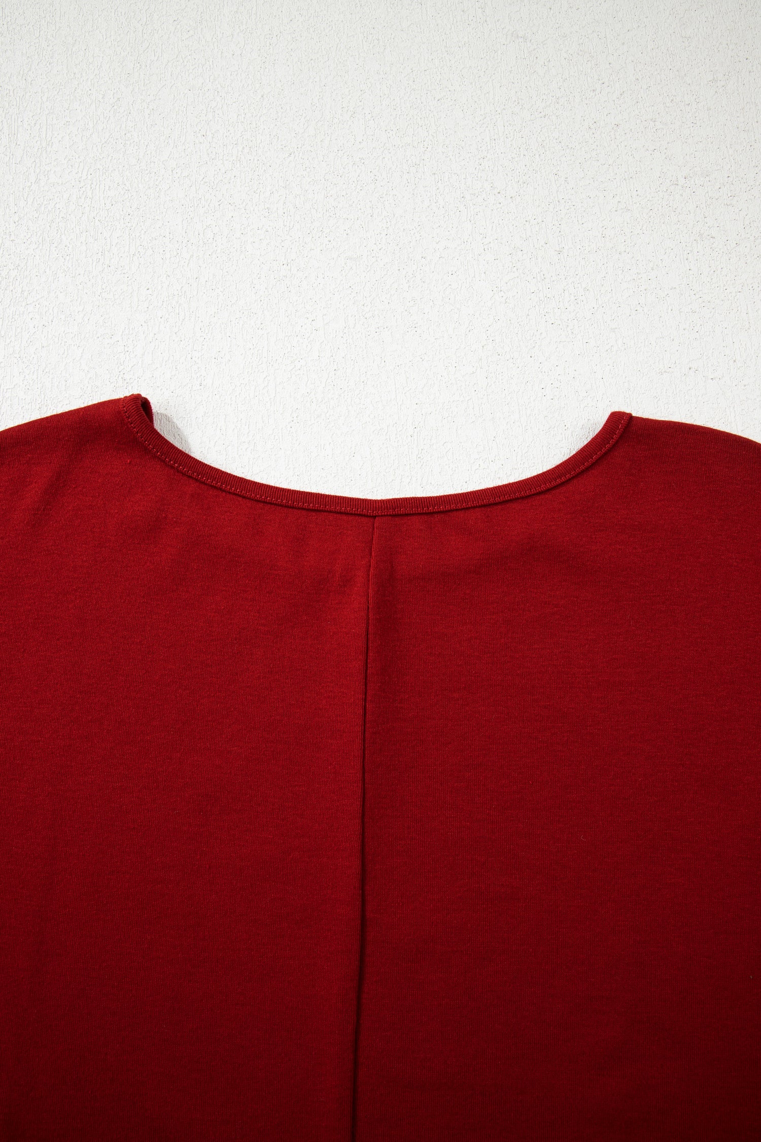 Red Dahlia Solid Color Extended Cuffs Long Sleeve Top