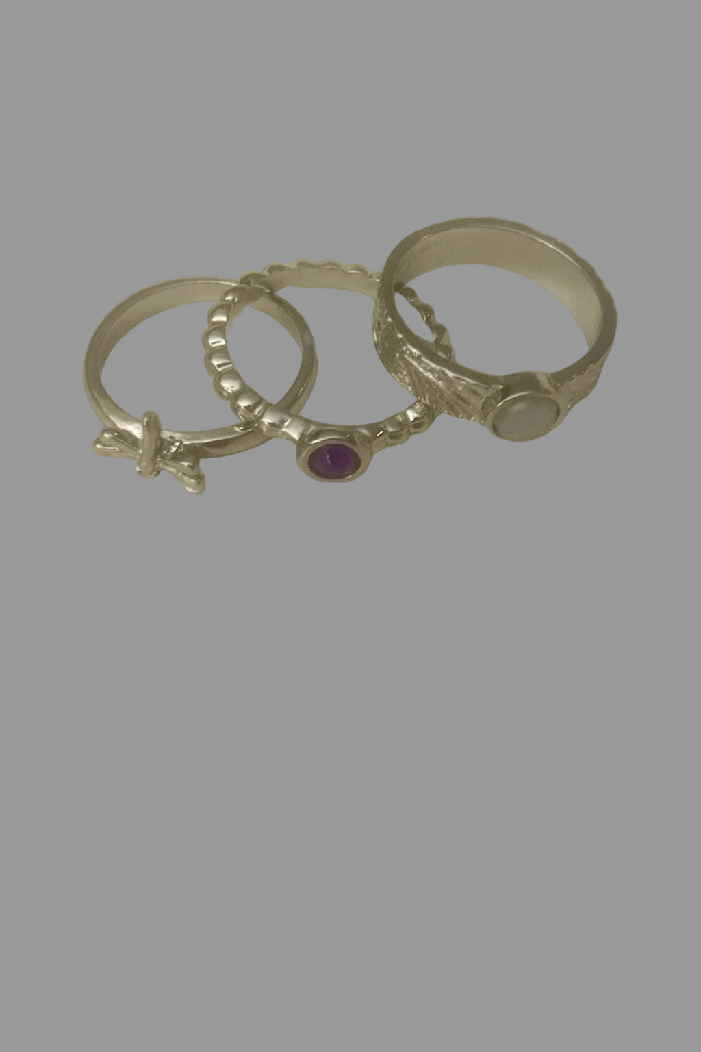 Vintage Dragonfly Ring Set