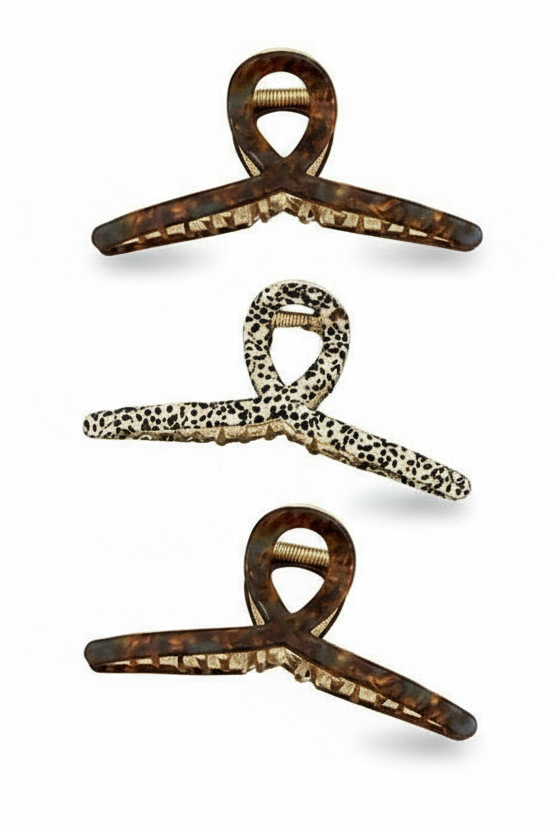 Large Two Tone Hair Claws 2 Colors