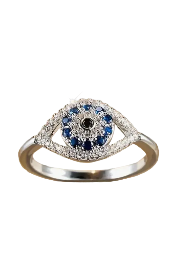 Evil Eye Rhinestone Ring