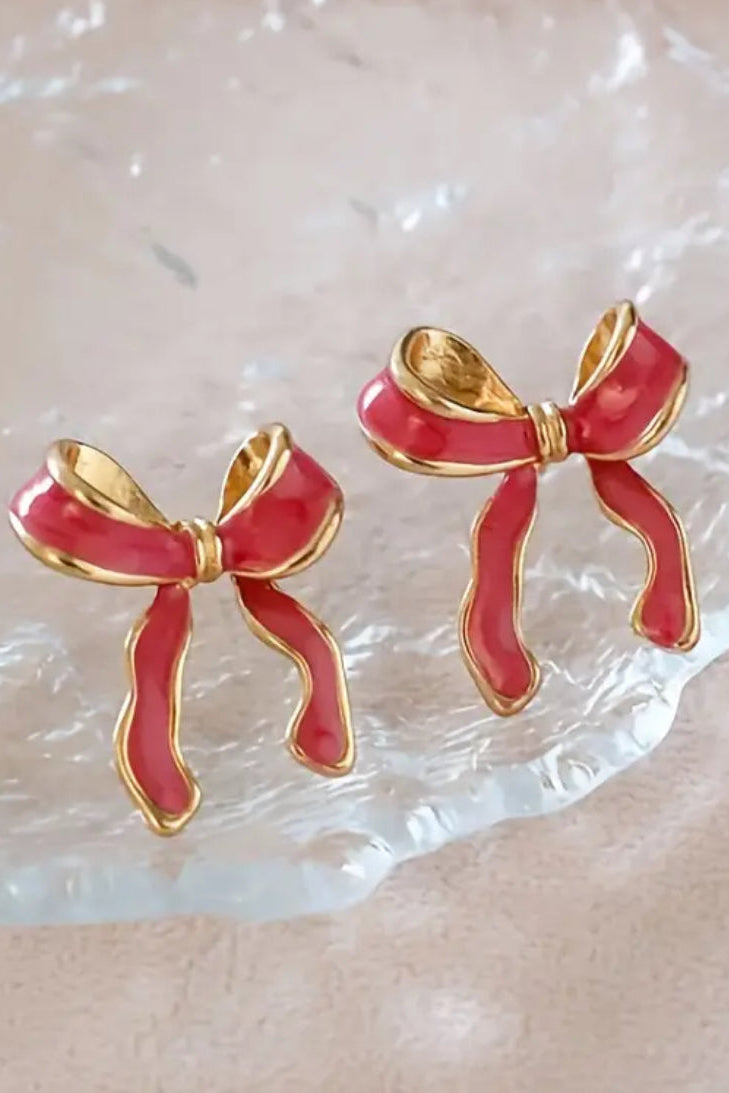 Elegant Bow Earrings  2 Colors
