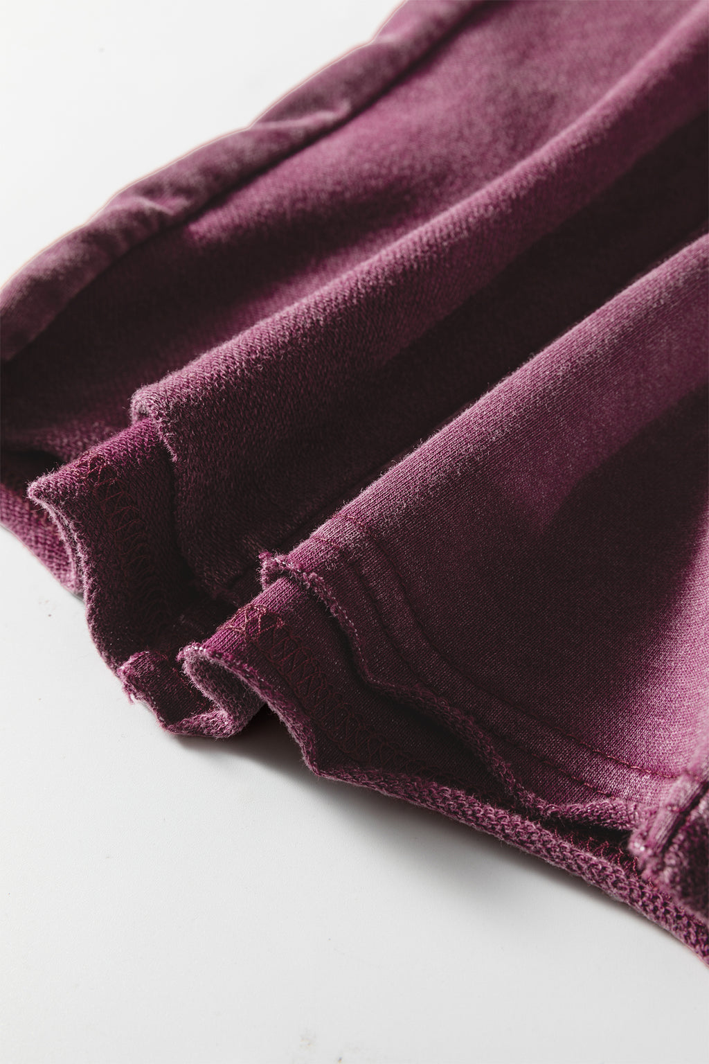 Black Mineral Wash Tiered Wide Leg Patchwork Drawstring Pants 3 colors