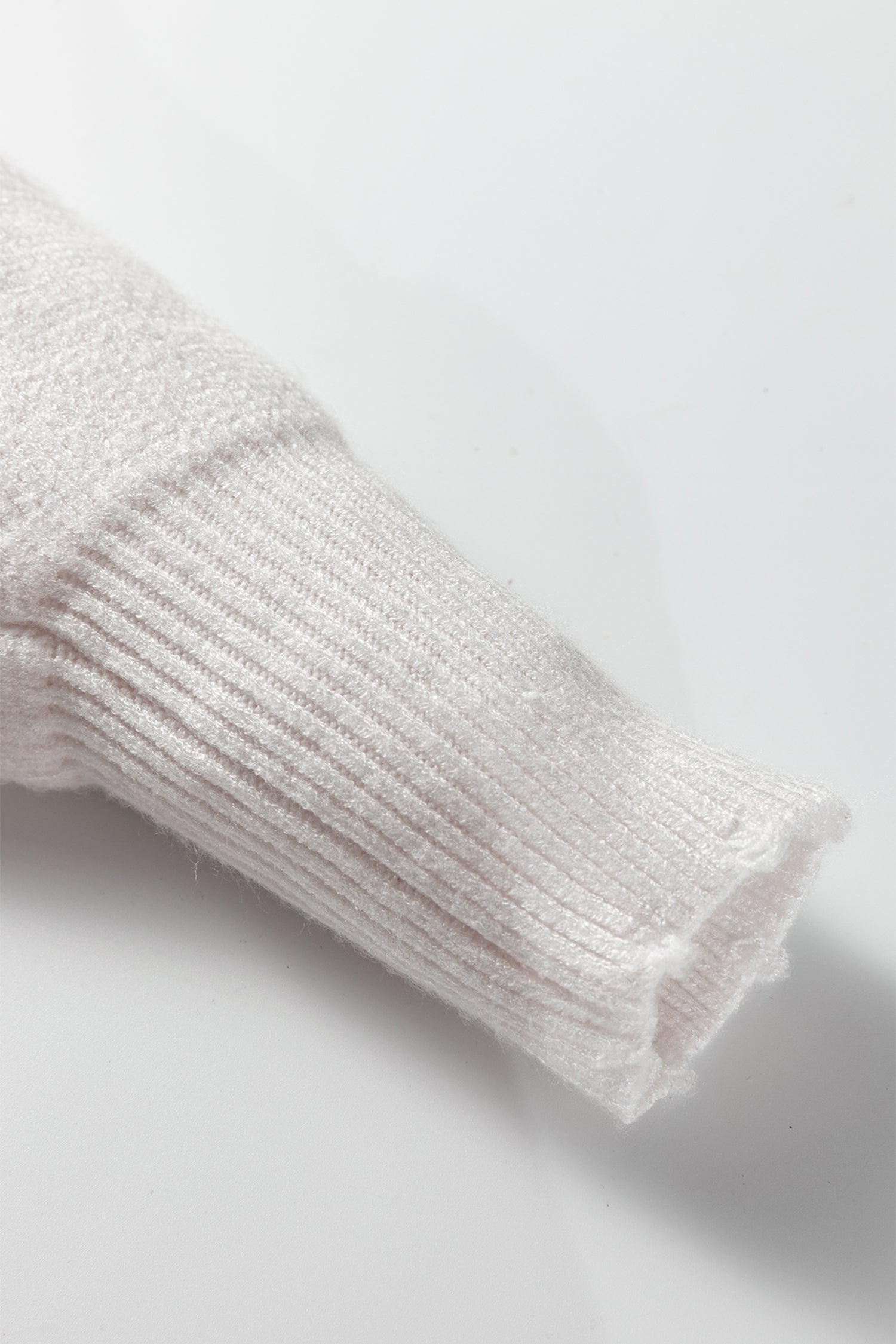 White Pearl Embellished Open Front Elegant Cardigan