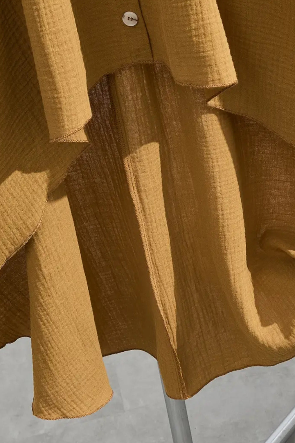 Boho Hi Low Sleeveless Autumn Yellow Sleeveless Dress