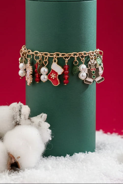 Festive Christmas Charm Bracelet