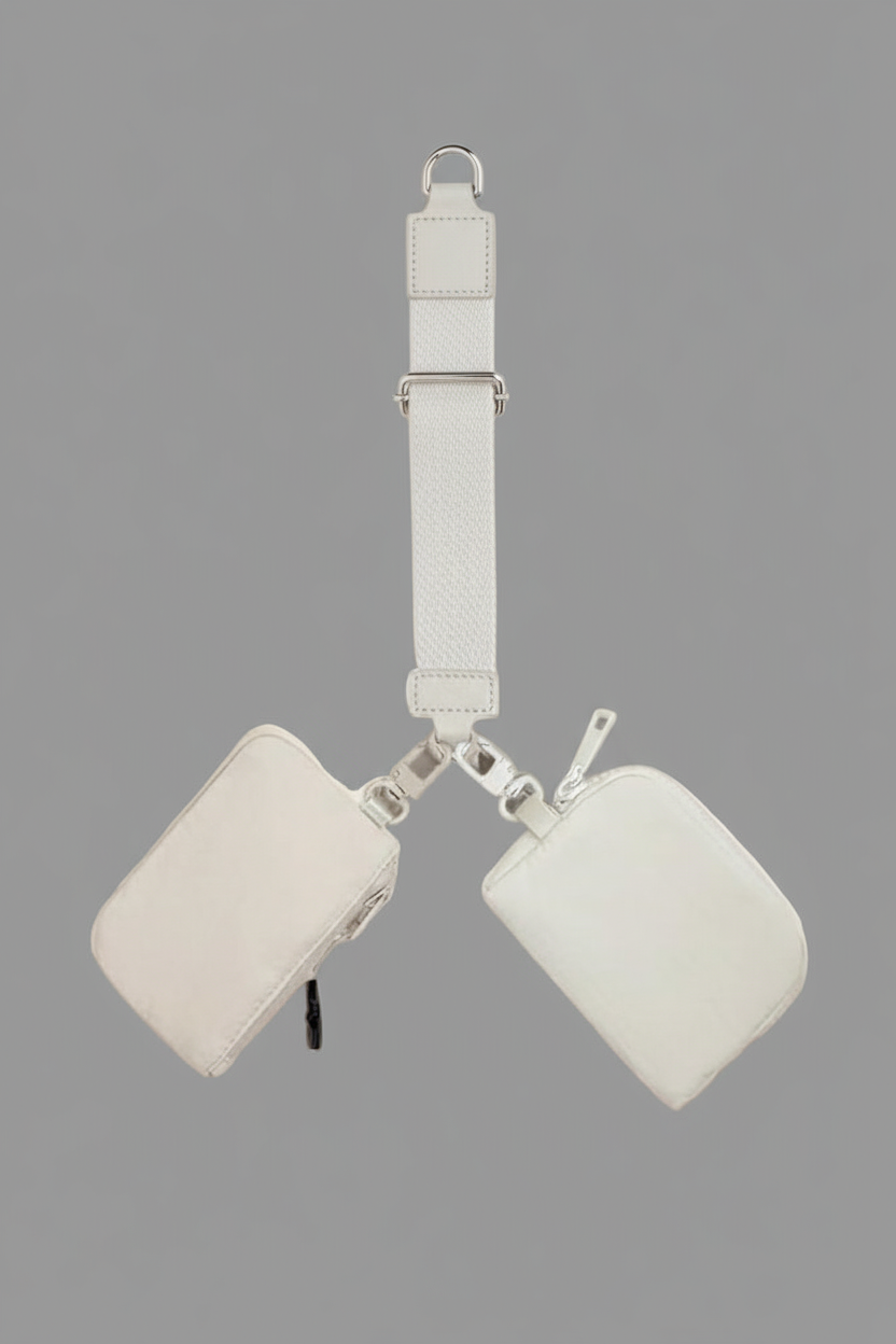 Dual Pouch Wristlet Keychain Wallet 3 color designs