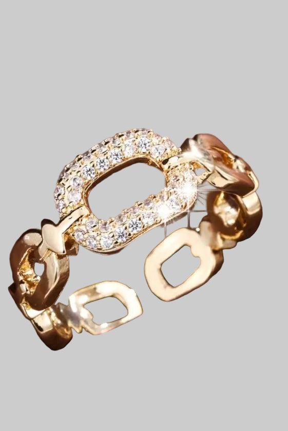 Elegant Chain Buckle Ring 2 Colors