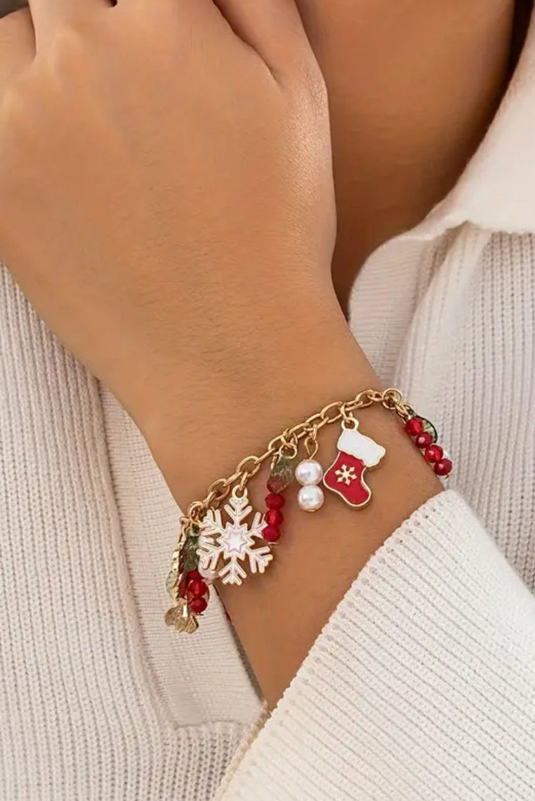 Festive Christmas Charm Bracelet
