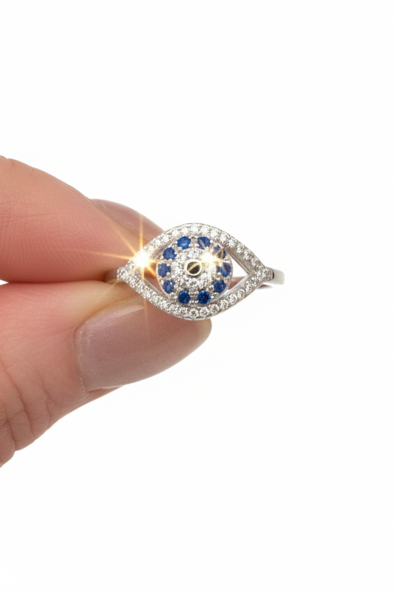 Evil Eye Rhinestone Ring