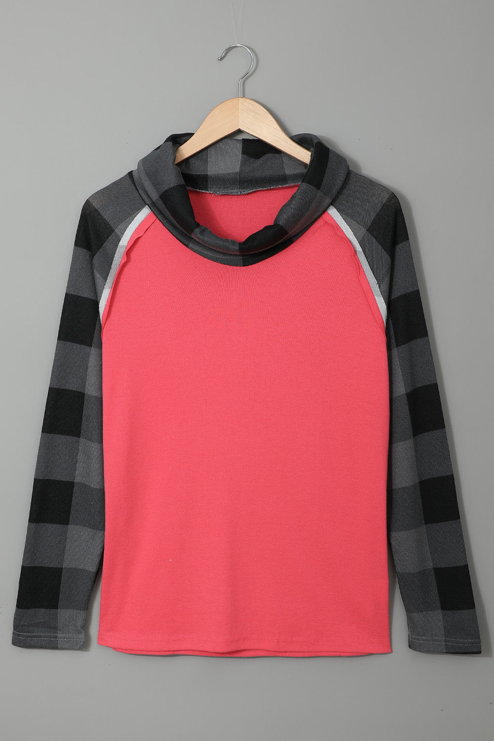 Tommy Boy Plaid Cowl Neck Long Sleeve Top Sizes (S-2X)