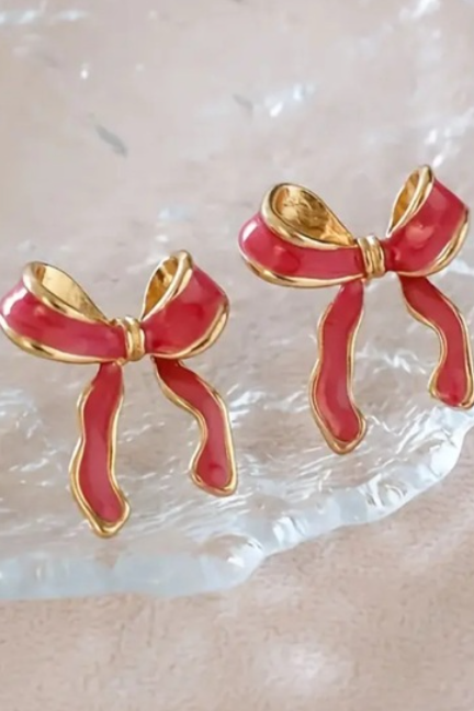 Elegant Bow Earrings  2 Colors