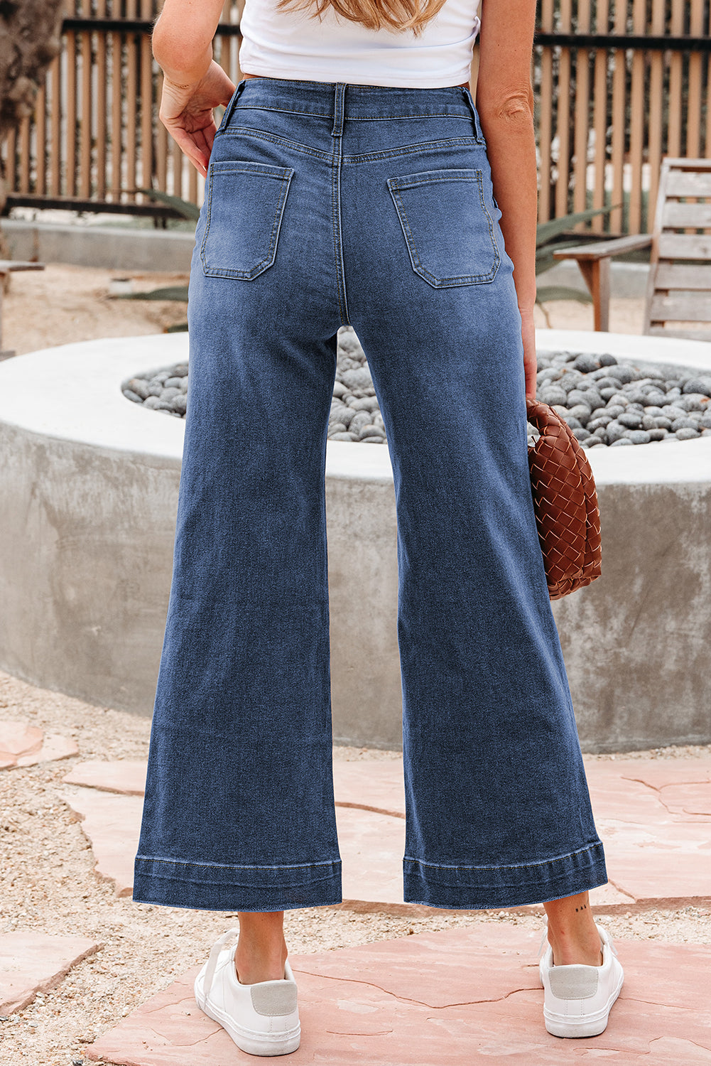 Breen Cropped High Rise Wide Leg Jeans 3 Colors