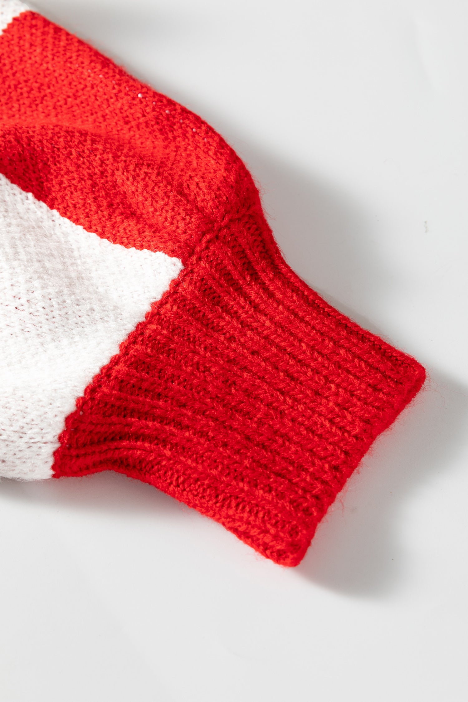 Green Checkered Bishop Sleeve Sweater