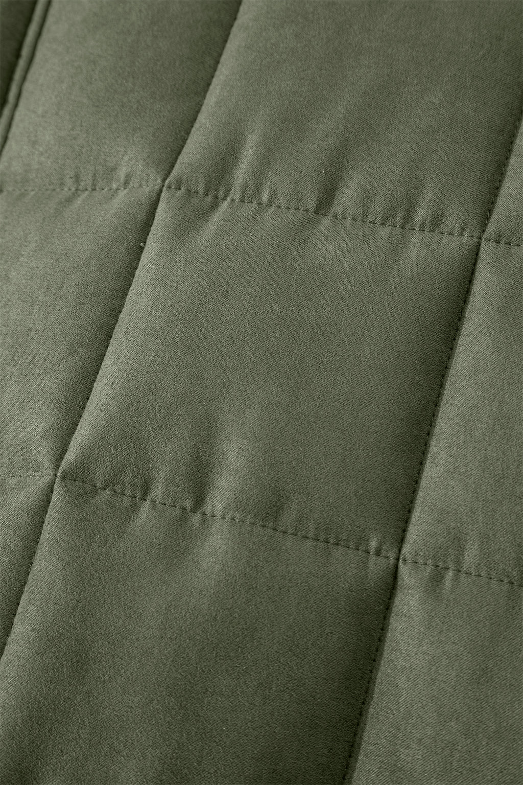 Green or Black Zip-Up Pocket Quilted Jacket