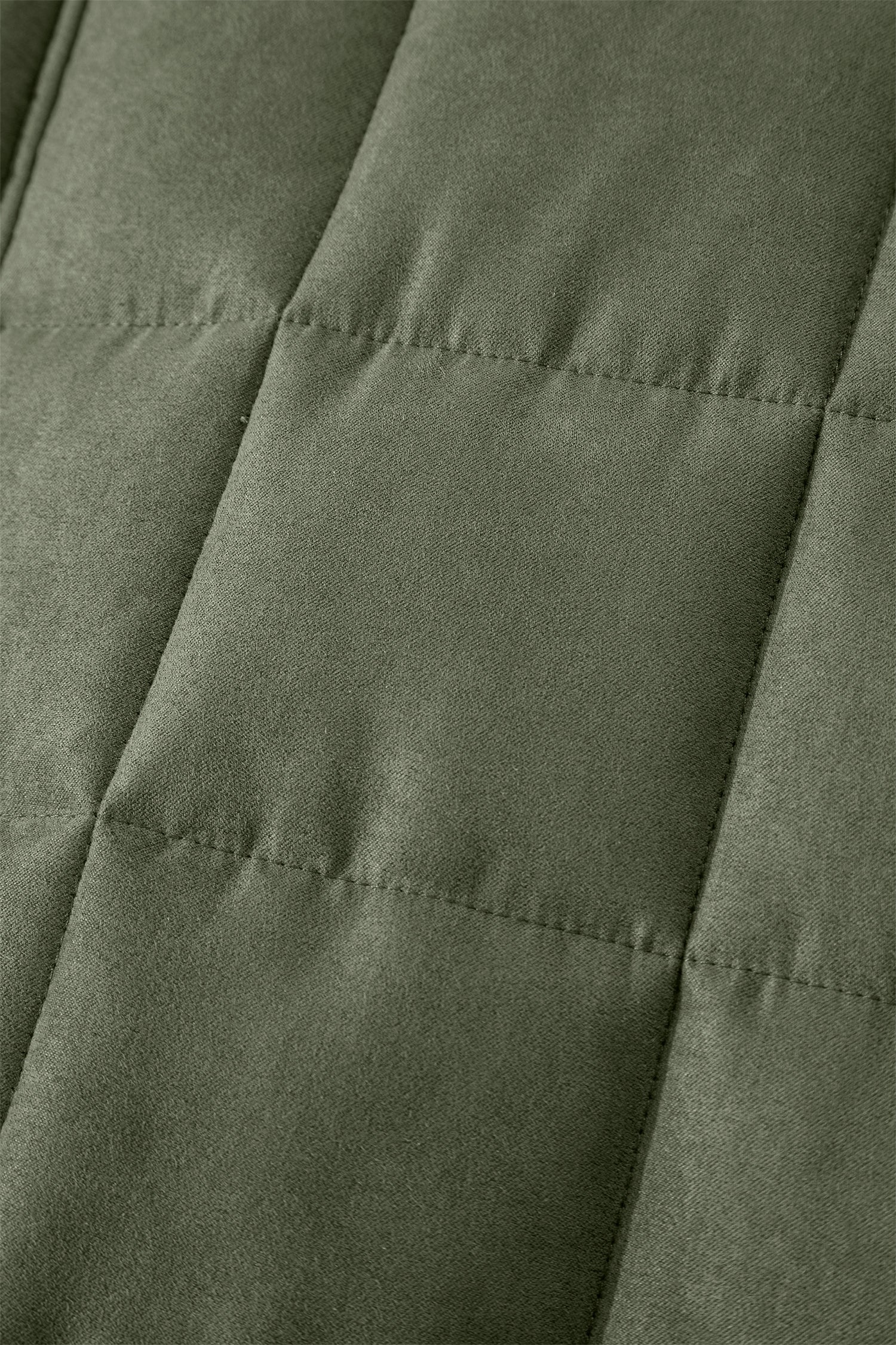 Green or Black Zip-Up Pocket Quilted Jacket