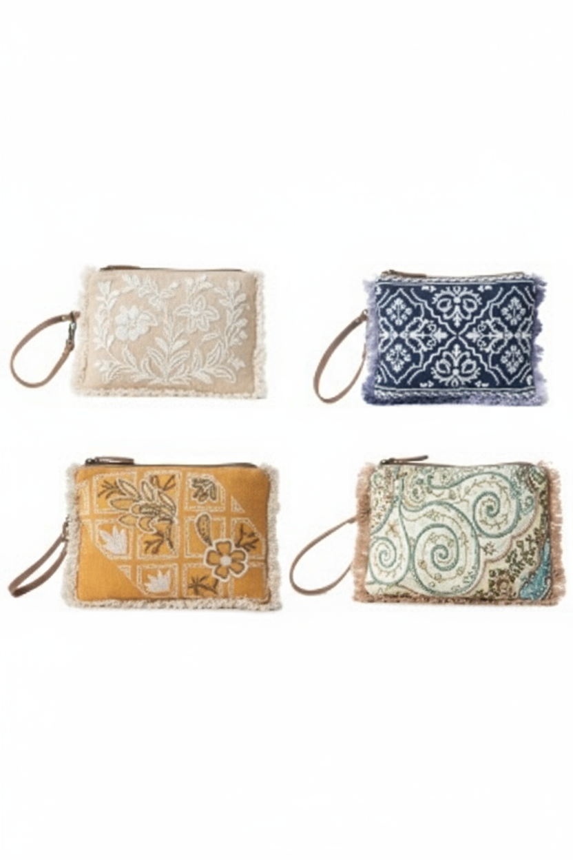 Myra Brand Meadow Lace Pouches - 4 Colors