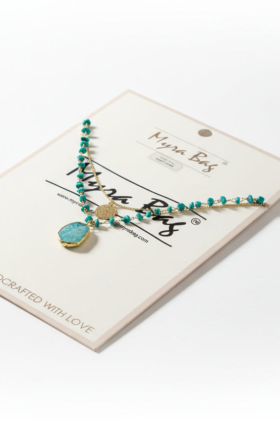 Myra Brand Trailblazer Turquoise Multistrand Necklace