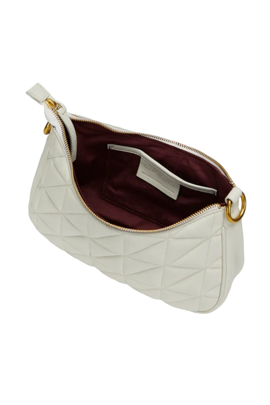 Loyal West Joe Quilted Nappa Leather Shoulder Bag 2 Colors White or Black