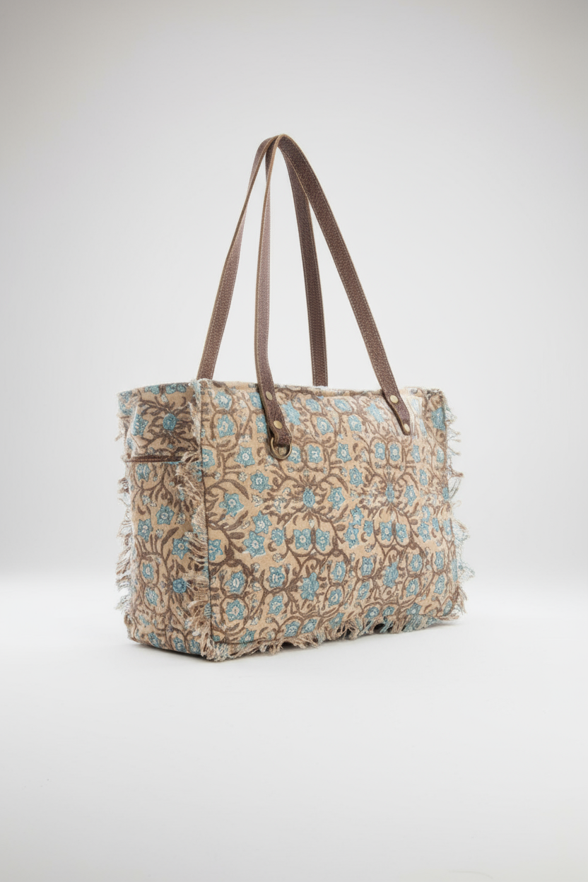 San Ysidro Falls Beige Small Hand Bag